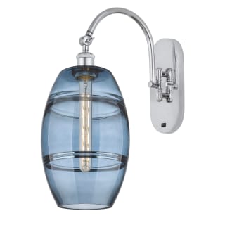 A thumbnail of the Innovations Lighting 518-1W-13-8 Vaz Sconce Polished Chrome / Blue