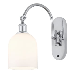 A thumbnail of the Innovations Lighting 518-1W-13-6 Bella Sconce Polished Chrome / Gloss White