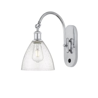 A thumbnail of the Innovations Lighting 518-1W-13-8 Bristol Sconce Polished Chrome / Seedy