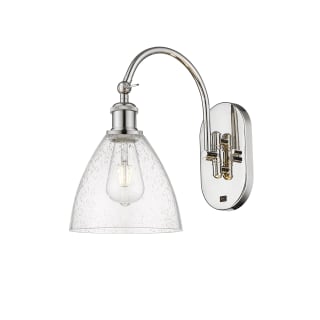 A thumbnail of the Innovations Lighting 518-1W-14-8 Bristol Sconce Polished Nickel / Seedy