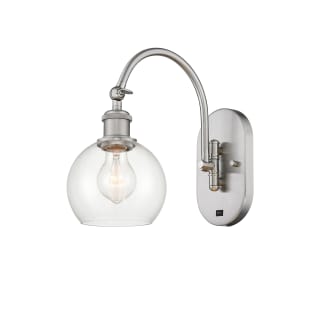A thumbnail of the Innovations Lighting 518-1W-12-6 Athens Sconce Brushed Satin Nickel / Clear