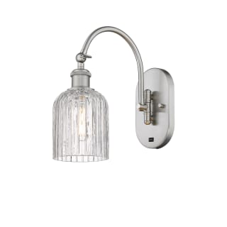 A thumbnail of the Innovations Lighting 518-1W-13-5 Bridal Veil Sconce Brushed Satin Nickel / Clear