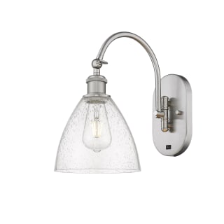 A thumbnail of the Innovations Lighting 518-1W-13-8 Bristol Sconce Brushed Satin Nickel / Seedy