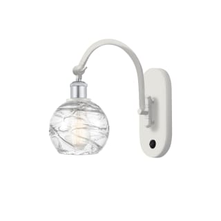 A thumbnail of the Innovations Lighting 518-1W-12-6 Athens Sconce White and Polished Chrome / Clear Deco Swirl