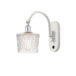 A thumbnail of the Innovations Lighting 518-1W-12-7 Niagra Sconce White and Polished Chrome / Clear