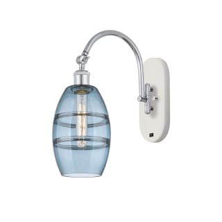 A thumbnail of the Innovations Lighting 518-1W-12-6 Vaz Sconce White Polished Chrome / Blue