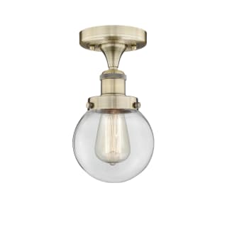 A thumbnail of the Innovations Lighting 616-1F-9-6 Beacon Semi-Flush Antique Brass / Clear
