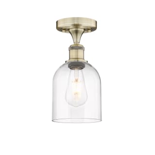 A thumbnail of the Innovations Lighting 616-1F 10 6 Bella Semi-Flush Antique Brass / Clear