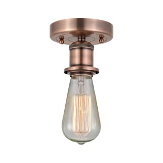 A thumbnail of the Innovations Lighting 616-1F-4-2 Bare Bulb Semi-Flush Antique Copper