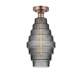 A thumbnail of the Innovations Lighting 616-1F-18-8 Cascade Flush Antique Copper / Smoked