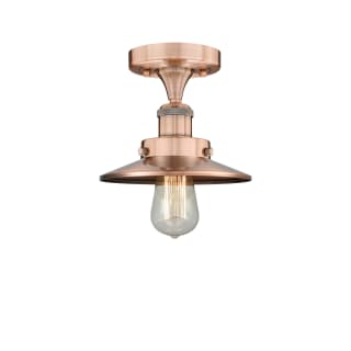 A thumbnail of the Innovations Lighting 616-1F-6-8 Edison Semi-Flush Antique Copper