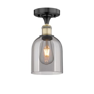 A thumbnail of the Innovations Lighting 616-1F 10 6 Bella Semi-Flush Black Antique Brass / Light Smoke