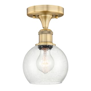 A thumbnail of the Innovations Lighting 616-1F-9-6 Athens Semi-Flush Brushed Brass / Seedy