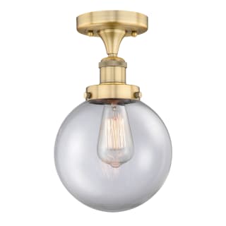 A thumbnail of the Innovations Lighting 616-1F-9-8 Beacon Semi-Flush Brushed Brass / Clear