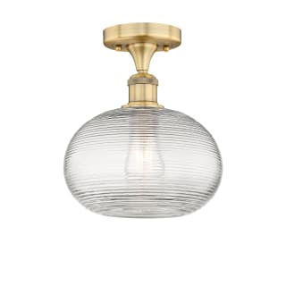 A thumbnail of the Innovations Lighting 616-1F-10-10-Ithaca-Indoor Ceiling Fixture Brushed Brass / Clear Ithaca