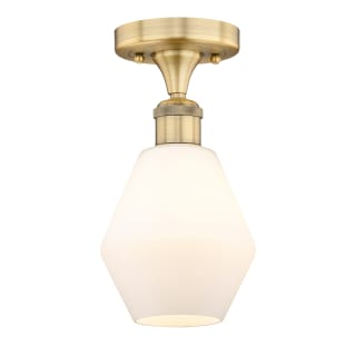 A thumbnail of the Innovations Lighting 616-1F-11-6 Cindyrella Semi-Flush Brushed Brass / Cased Matte White