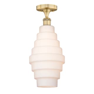 A thumbnail of the Innovations Lighting 616-1F-18-8 Cascade Flush Brushed Brass / White