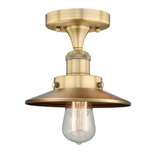 A thumbnail of the Innovations Lighting 616-1F-6-8 Edison Semi-Flush Brushed Brass