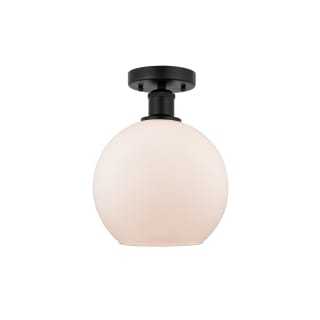A thumbnail of the Innovations Lighting 616-1F-13-8 Athens Semi-Flush Matte Black / Matte White