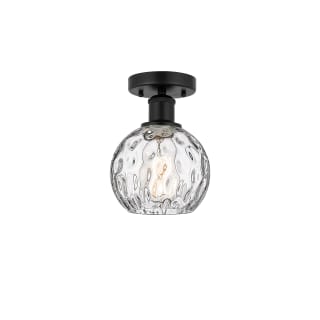 A thumbnail of the Innovations Lighting 616-1F-11-6 Athens Semi-Flush Matte Black / Clear Water Glass