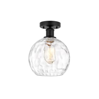 A thumbnail of the Innovations Lighting 616-1F-13-8 Athens Semi-Flush Matte Black / Clear Water Glass