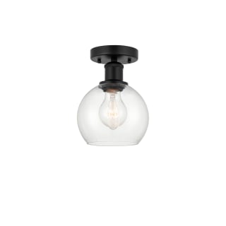 A thumbnail of the Innovations Lighting 616-1F-10-6 Athens Semi-Flush Matte Black / Clear