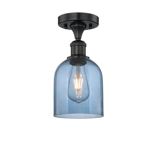 A thumbnail of the Innovations Lighting 616-1F 10 6 Bella Semi-Flush Matte Black / Princess Blue