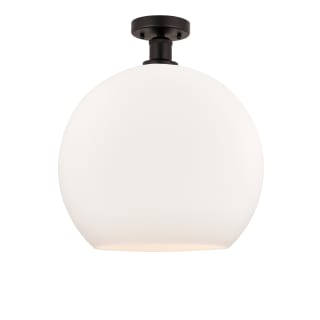 A thumbnail of the Innovations Lighting 616-1F-18-14 Athens Semi-Flush Oil Rubbed Bronze / Matte White