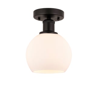 A thumbnail of the Innovations Lighting 616-1F-10-6 Athens Semi-Flush Oil Rubbed Bronze / Matte White