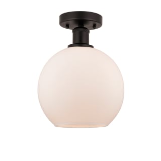A thumbnail of the Innovations Lighting 616-1F-13-8 Athens Semi-Flush Oil Rubbed Bronze / Matte White