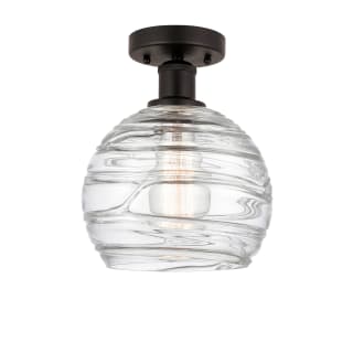 A thumbnail of the Innovations Lighting 616-1F-13-8 Athens Semi-Flush Oil Rubbed Bronze / Clear Deco Swirl