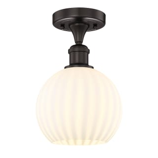 A thumbnail of the Innovations Lighting 616-1F-11-8-White Venetian-Indoor Ceiling Fixture Oil Rubbed Bronze / White Venetian