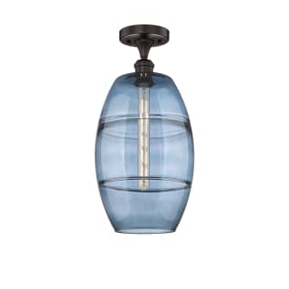 A thumbnail of the Innovations Lighting 616-1F 19 10 Vaz Semi-Flush Oil Rubbed Bronze / Princess Blue