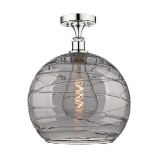 A thumbnail of the Innovations Lighting 616-1F-16-14-Athens Deco Swirl-Ceiling Fixture Polished Chrome / Light Smoke Deco Swirl