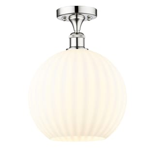 A thumbnail of the Innovations Lighting 616-1F-14-12-White Venetian-Indoor Ceiling Fixture Polished Chrome / White Venetian