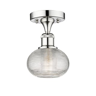 A thumbnail of the Innovations Lighting 616-1F-8-6-Ithaca-Indoor Ceiling Fixture Polished Chrome / Clear Ithaca