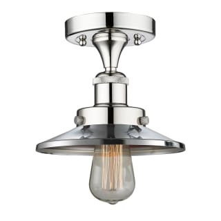 A thumbnail of the Innovations Lighting 616-1F-6-8 Edison Semi-Flush Polished Chrome