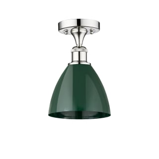 A thumbnail of the Innovations Lighting 616-1F-11-8 Plymouth Dome Semi-Flush Polished Chrome / Green