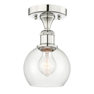 A thumbnail of the Innovations Lighting 616-1F-9-6 Athens Semi-Flush Polished Nickel / Clear