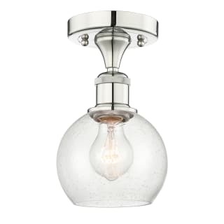 A thumbnail of the Innovations Lighting 616-1F-9-6 Athens Semi-Flush Polished Nickel / Seedy