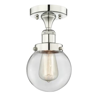 A thumbnail of the Innovations Lighting 616-1F-9-6 Beacon Semi-Flush Polished Nickel / Clear