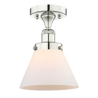 A thumbnail of the Innovations Lighting 616-1F-10-8 Cone Semi-Flush Polished Nickel / Matte White