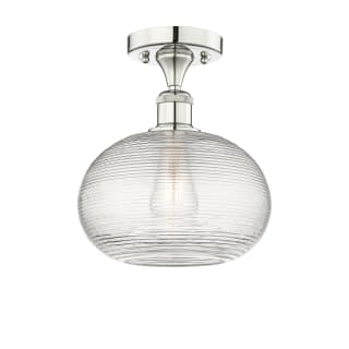 A thumbnail of the Innovations Lighting 616-1F-10-10-Ithaca-Indoor Ceiling Fixture Polished Nickel / Clear Ithaca