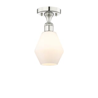 A thumbnail of the Innovations Lighting 616-1F-11-6 Cindyrella Semi-Flush Polished Nickel / Cased Matte White