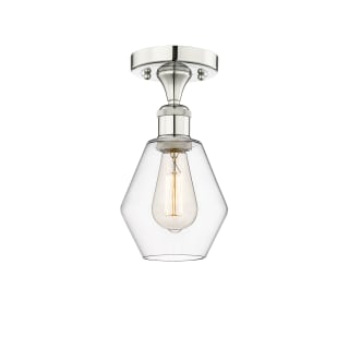 A thumbnail of the Innovations Lighting 616-1F-11-6 Cindyrella Semi-Flush Polished Nickel / Clear