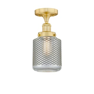 A thumbnail of the Innovations Lighting 616-1F-10-6 Stanton Semi-Flush Satin Gold / Clear Wire Mesh