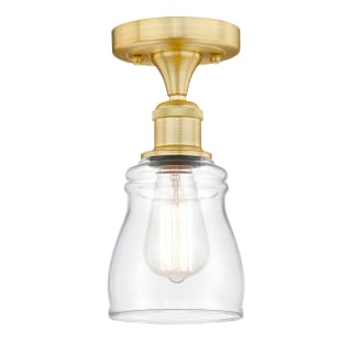 A thumbnail of the Innovations Lighting 616-1F-10-5 Ellery Semi-Flush Satin Gold / Clear