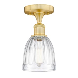 A thumbnail of the Innovations Lighting 616-1F-10-6 Brookfield Semi-Flush Satin Gold / Clear