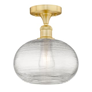 A thumbnail of the Innovations Lighting 616-1F-10-10-Ithaca-Indoor Ceiling Fixture Satin Gold / Clear Ithaca