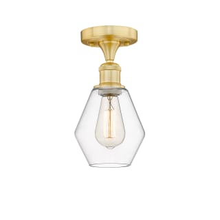 A thumbnail of the Innovations Lighting 616-1F-11-6 Cindyrella Semi-Flush Satin Gold / Clear